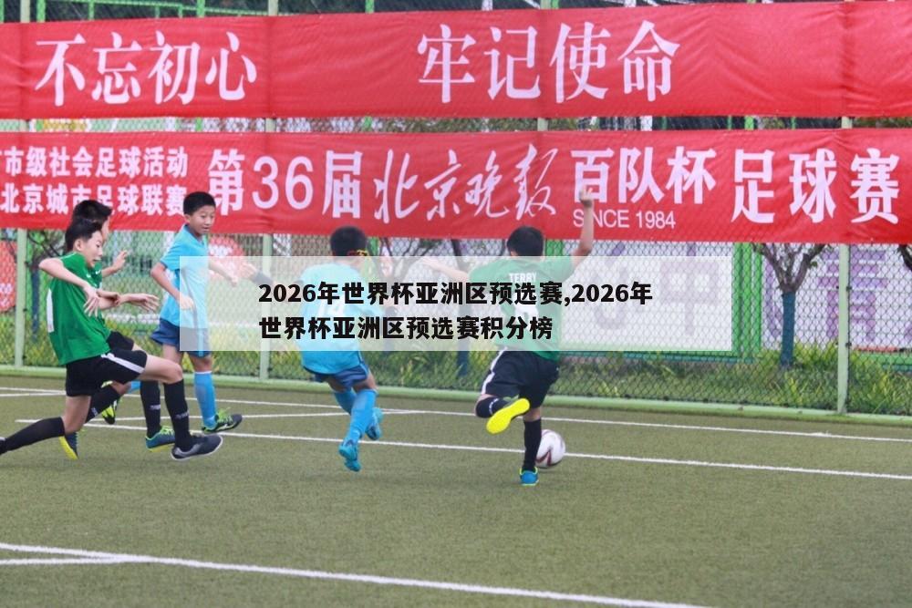 2026年世界杯亚洲区预选赛,2026年世界杯亚洲区预选赛积分榜