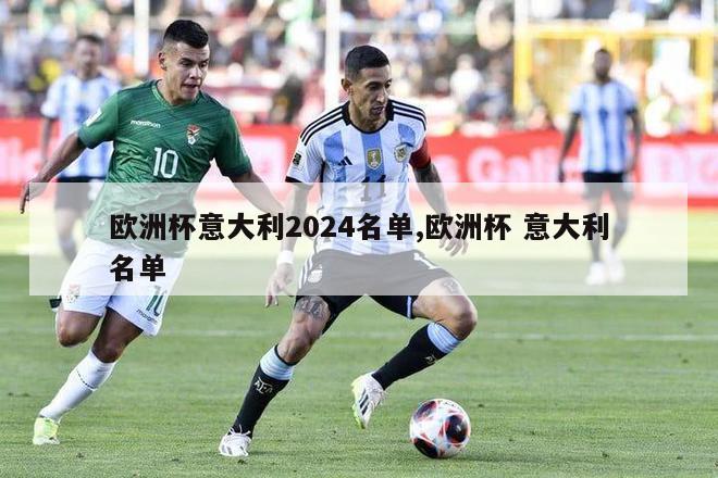 欧洲杯意大利2024名单,欧洲杯 意大利名单